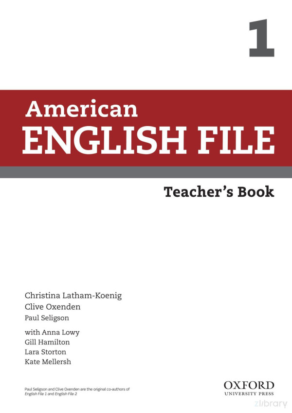 American English File 1 Teachers Book 2nd Christina Lathamkoenig