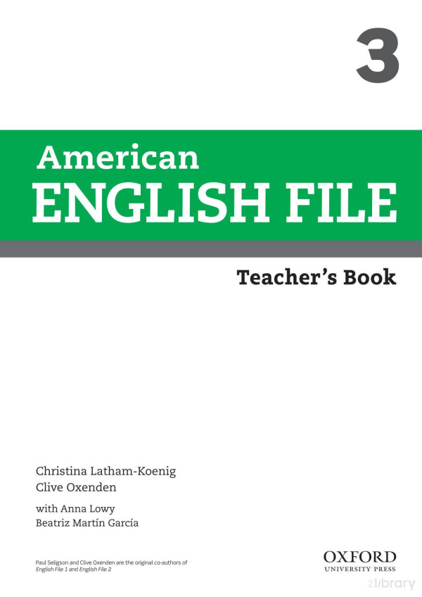 American English File 3 Teachers Book 2ed Christina Latamkoenig