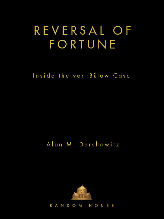 Reversal Of Fortune Alan Dershowitz