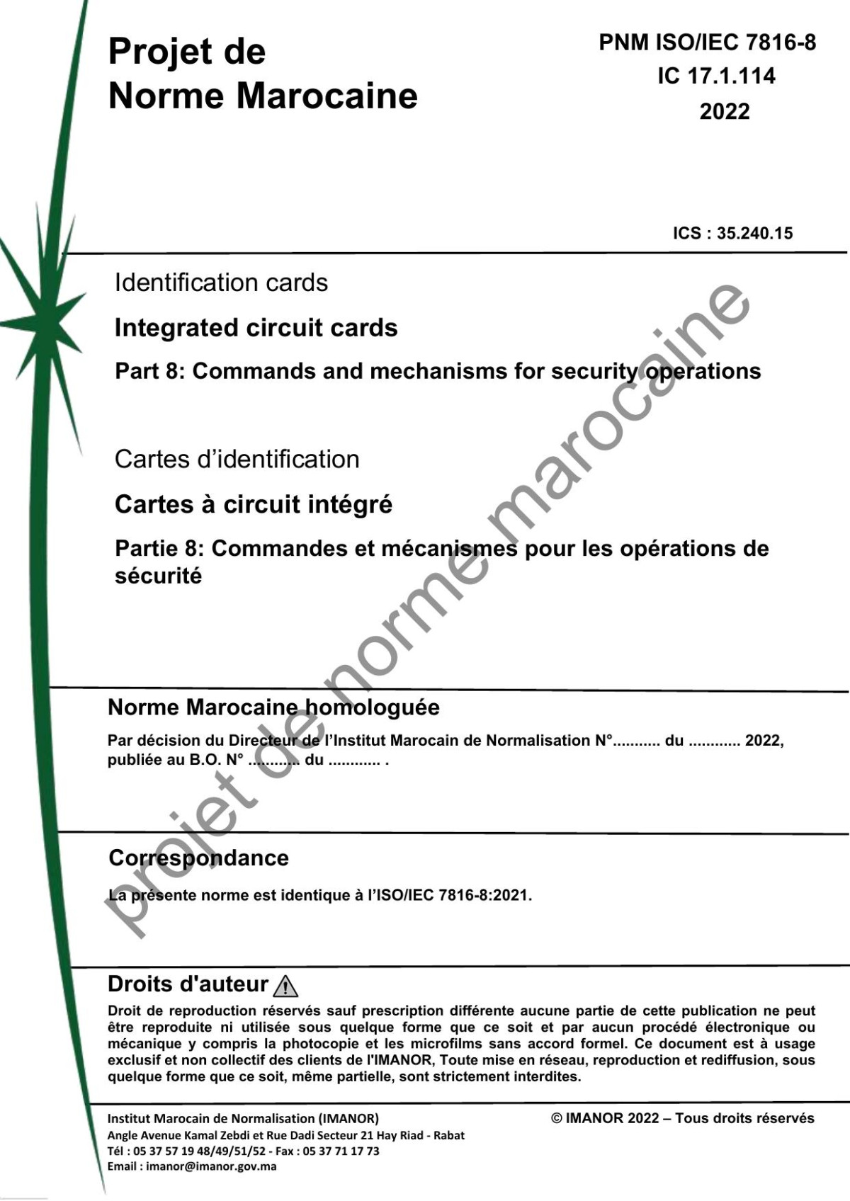Isoiec 781682021 2021th Edition Iso