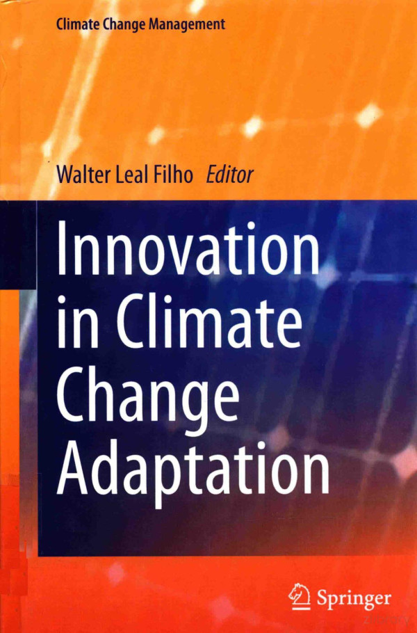 Innovation In Climate Change Adaptation 2016th Edition Walter Leal Filho