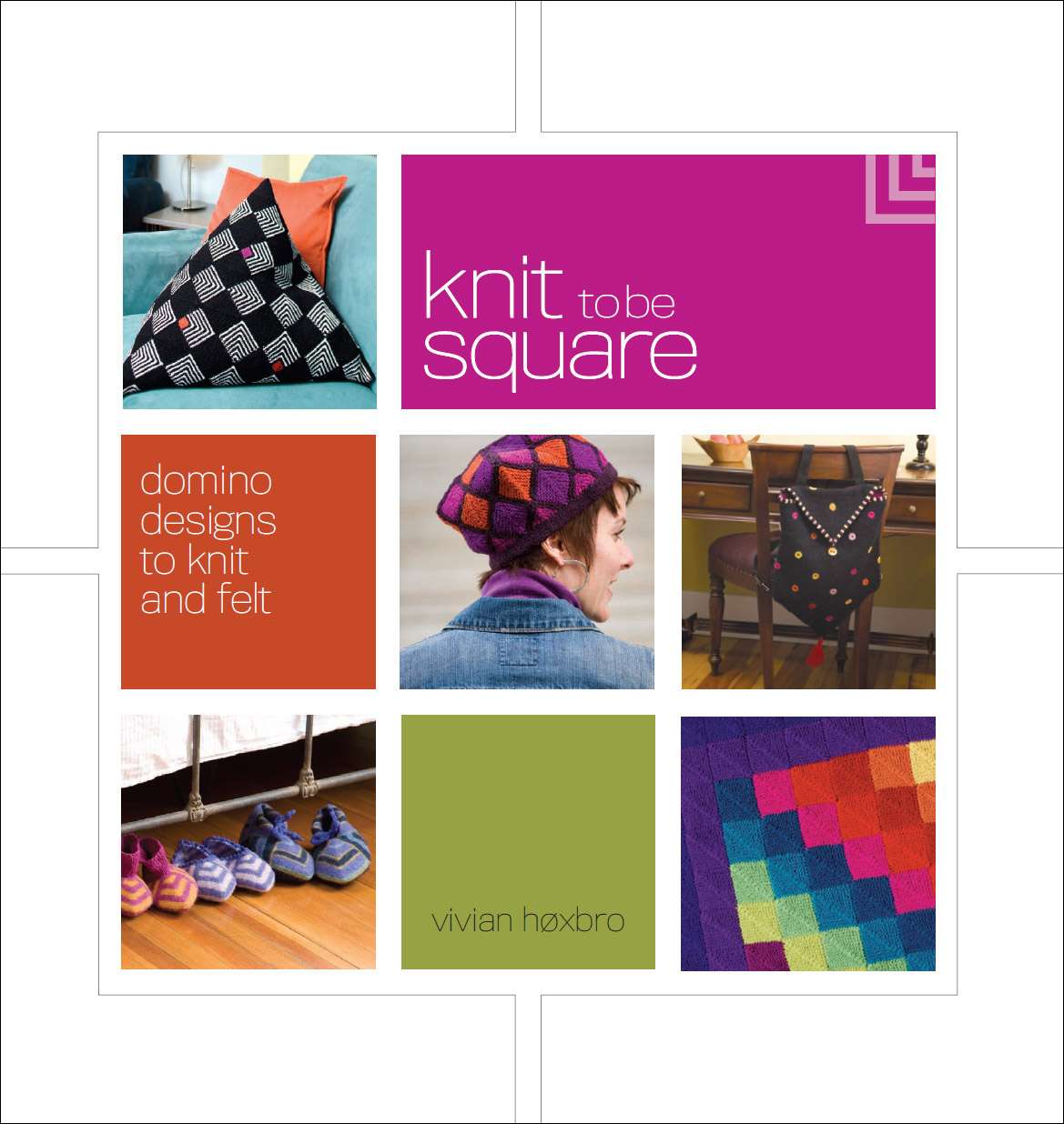 Knit To Be Square Domino Designs To Knit And Felt Vivian Hoxbro