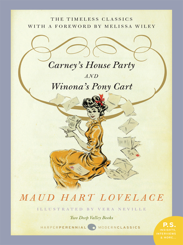 Carneys House Party And Winonas Pony Cart Lovelace Maud Hart