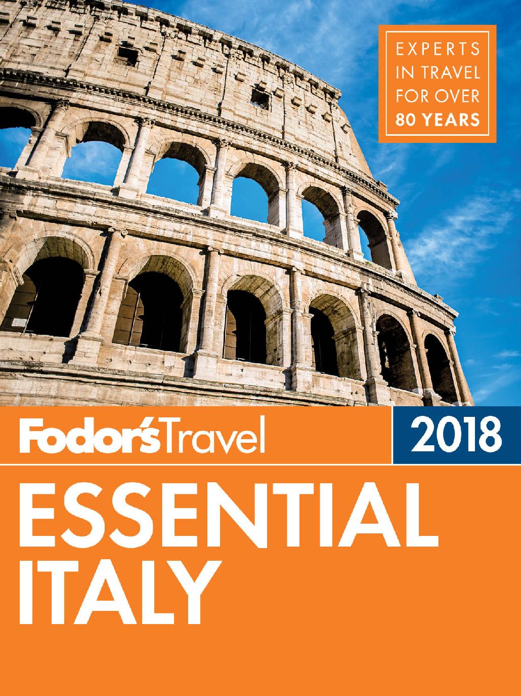 Fodors Essential Italy 2018 Fodors Travel Guides
