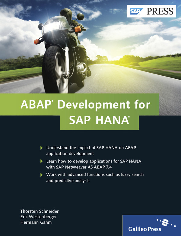 Abap Development For Sap Hana Thorsten Schneider Eric Westenberger