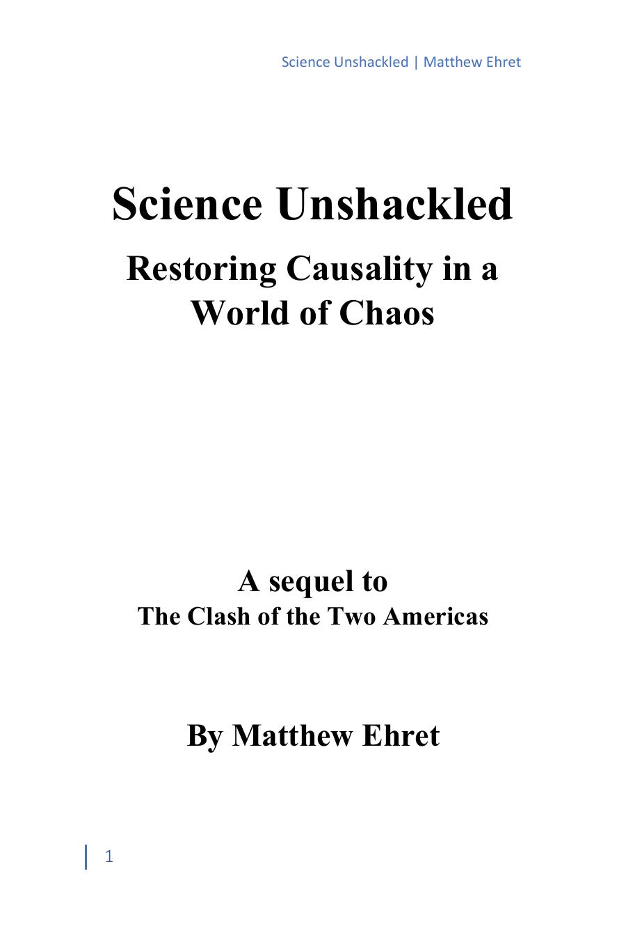 Science Unshackled Matthew Ehret