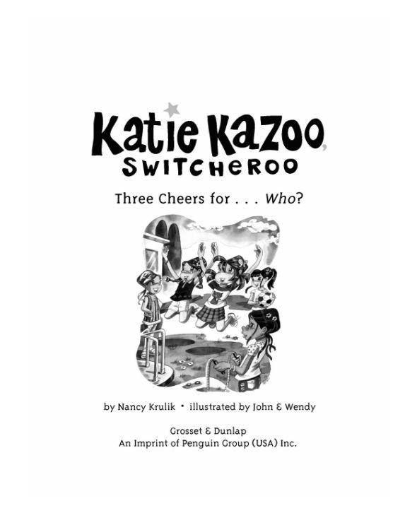 Katie Kazoo Switcheroo 35 Three Cheers Forwho Krulik