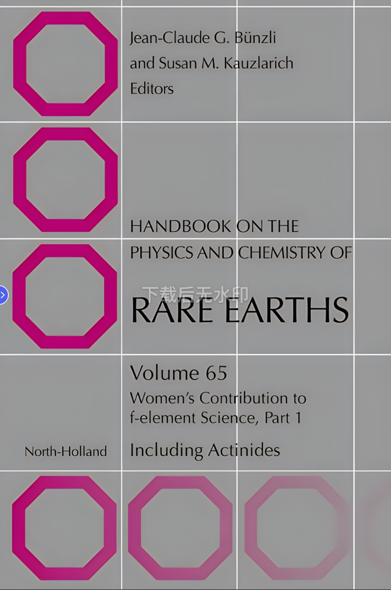 Handbook On The Physics And Chemistry Of Rare Earths Vol 65 Jeanclaude G Bünzli