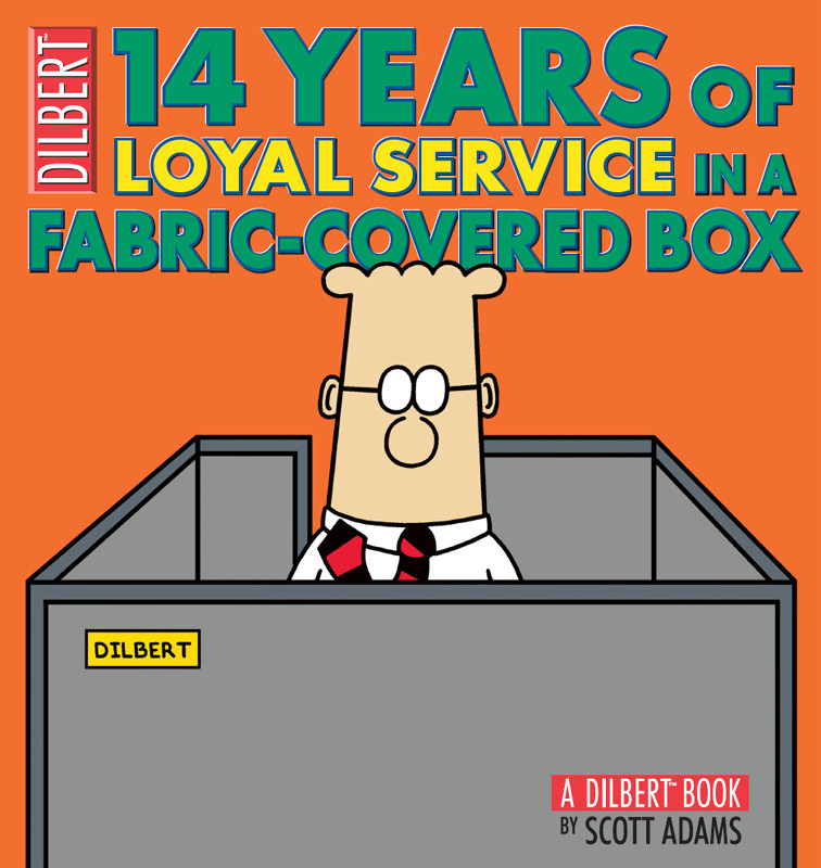 Dilbert 01 14 Years Of Loyal Service In A Fabriccovered Box Adams