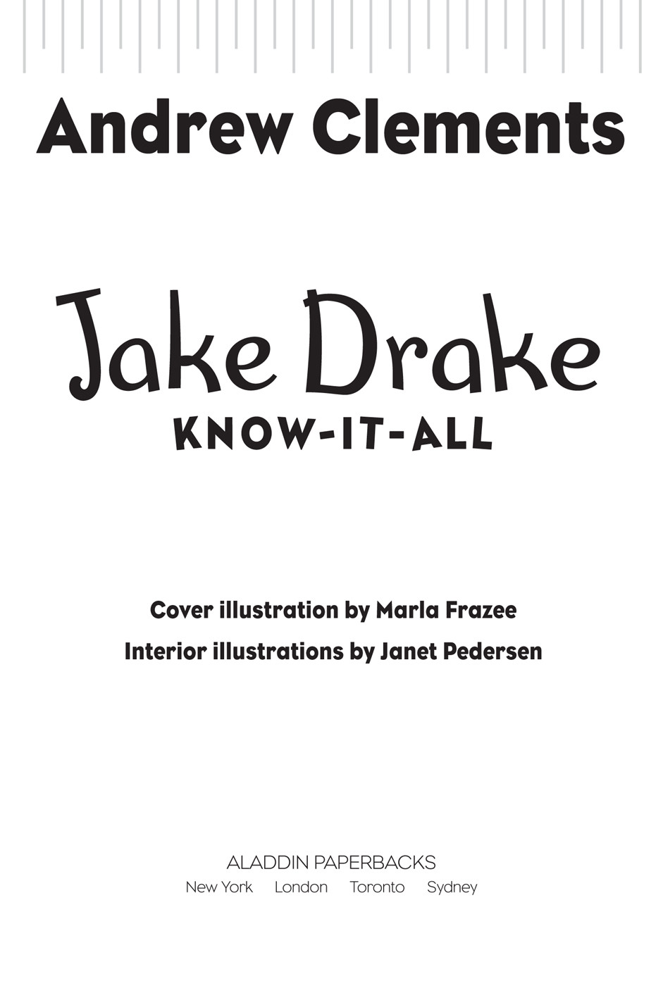Jake Drake 02 Knowitall Clements Andrew