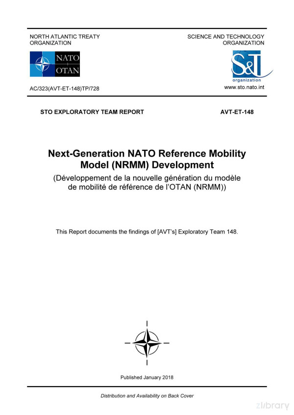 Nextgeneration Nato Reference Mobility Model Nrmm Development Jean Dasch And Paramsothy Jayakumar