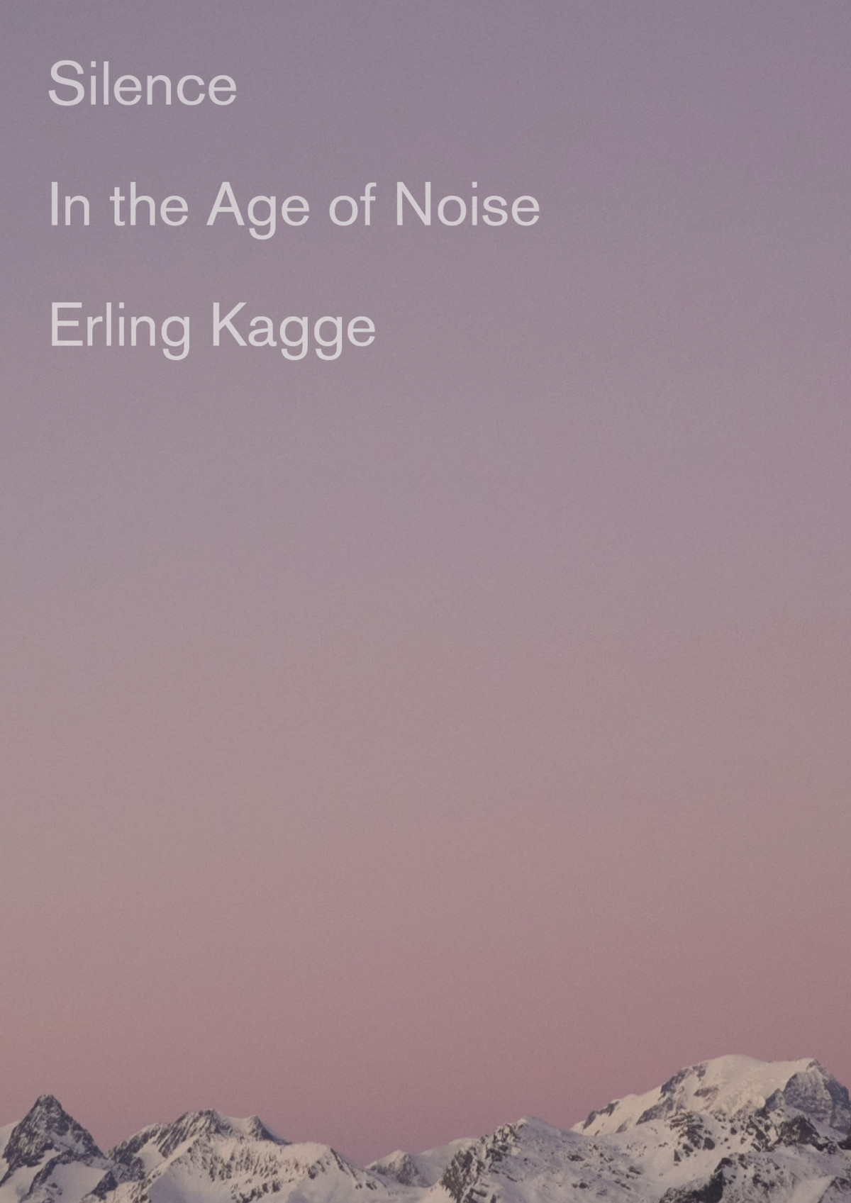 Silence Erling Kagge