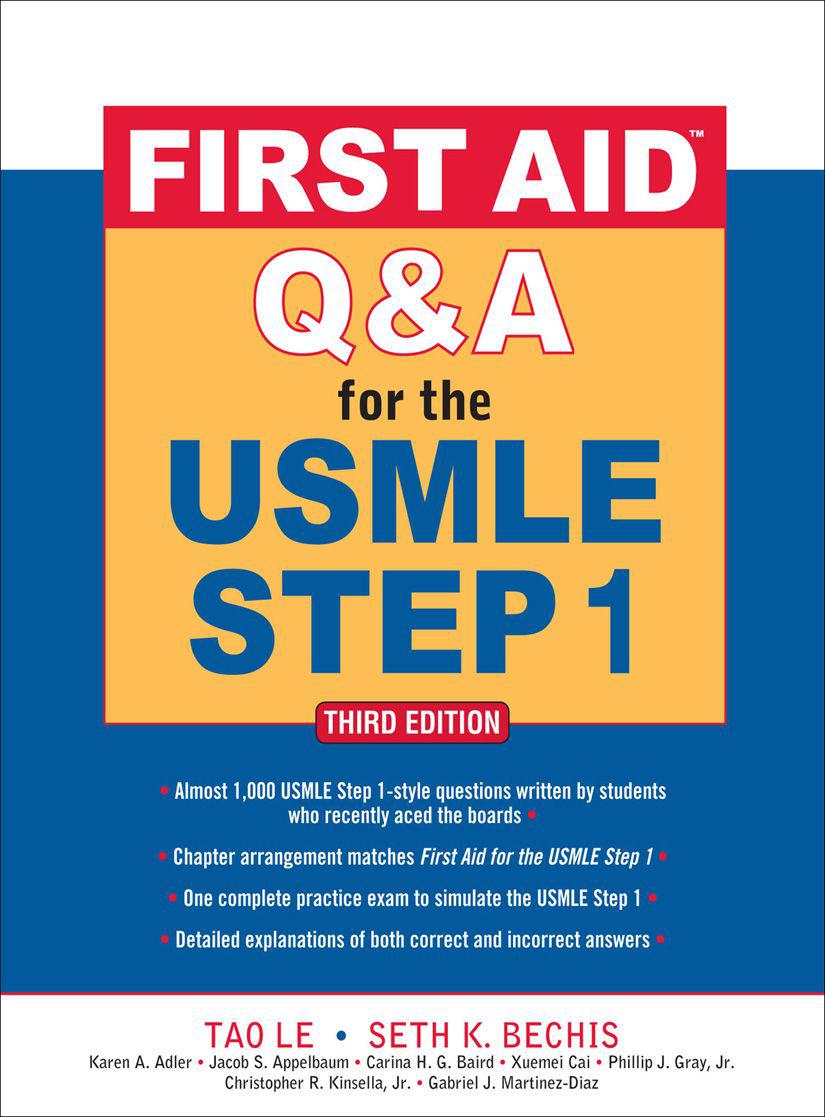First Aid Qa For The Usmle Step 1 Third Edition First Aid Usmle Tao Le James Feinstein