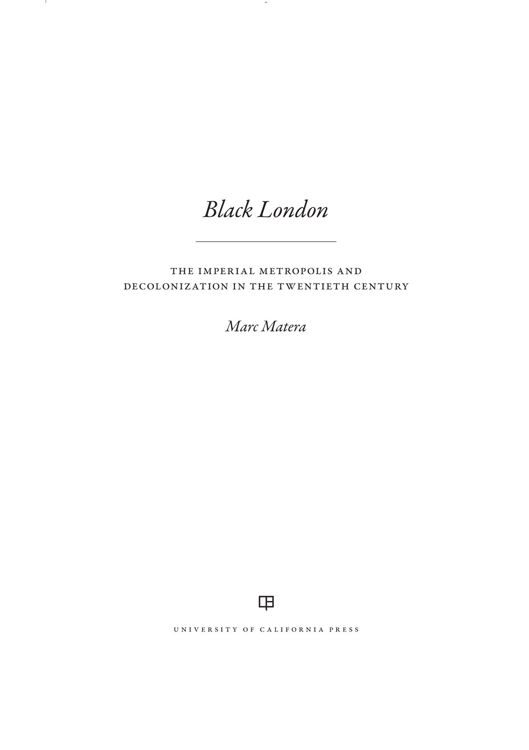Black London Matera Marc