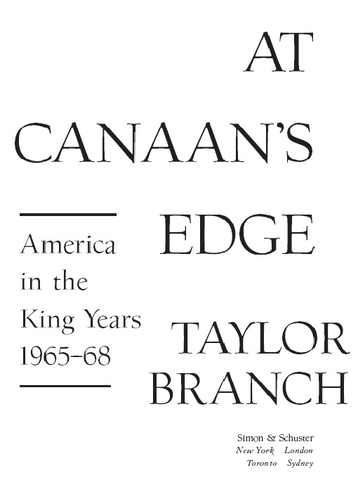 America In The King Years 03 At Canaans Edge Branch Taylor