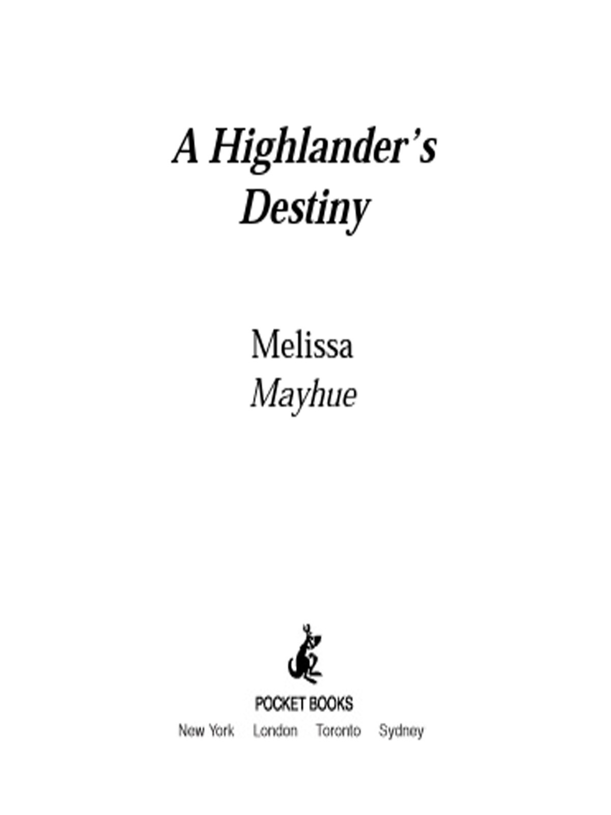 Daughters Of The Glen 05 A Highlanders Destiny Mayhue