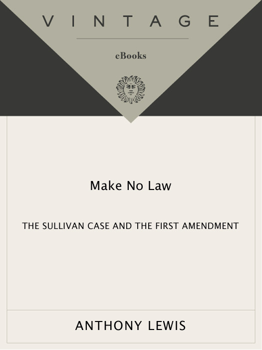Make No Law Anthony Lewis