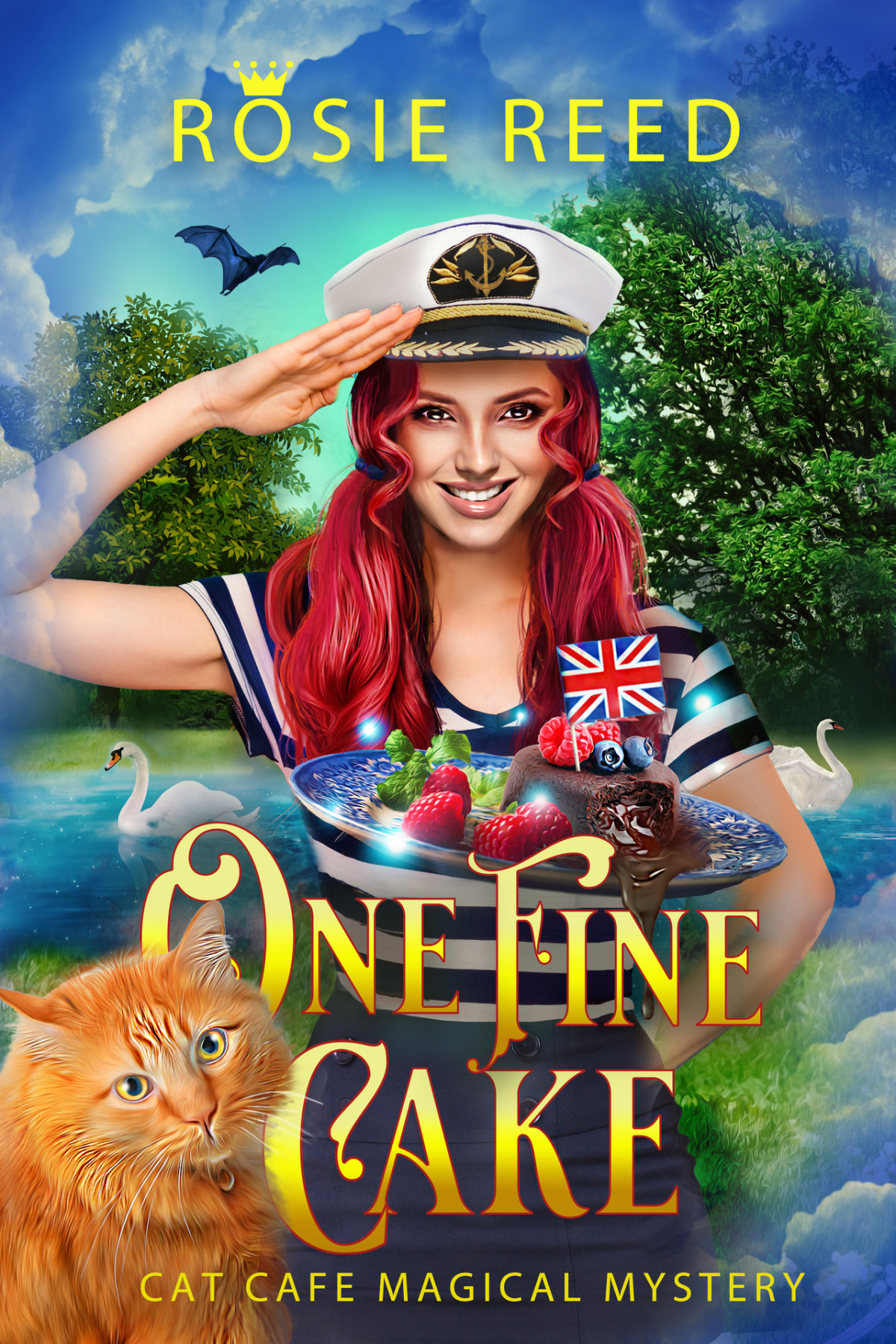One Fine Cake A Paranormal Cozy Mystery Cat Cafe Magical Mystery 2 1st Edition Rosie Reed