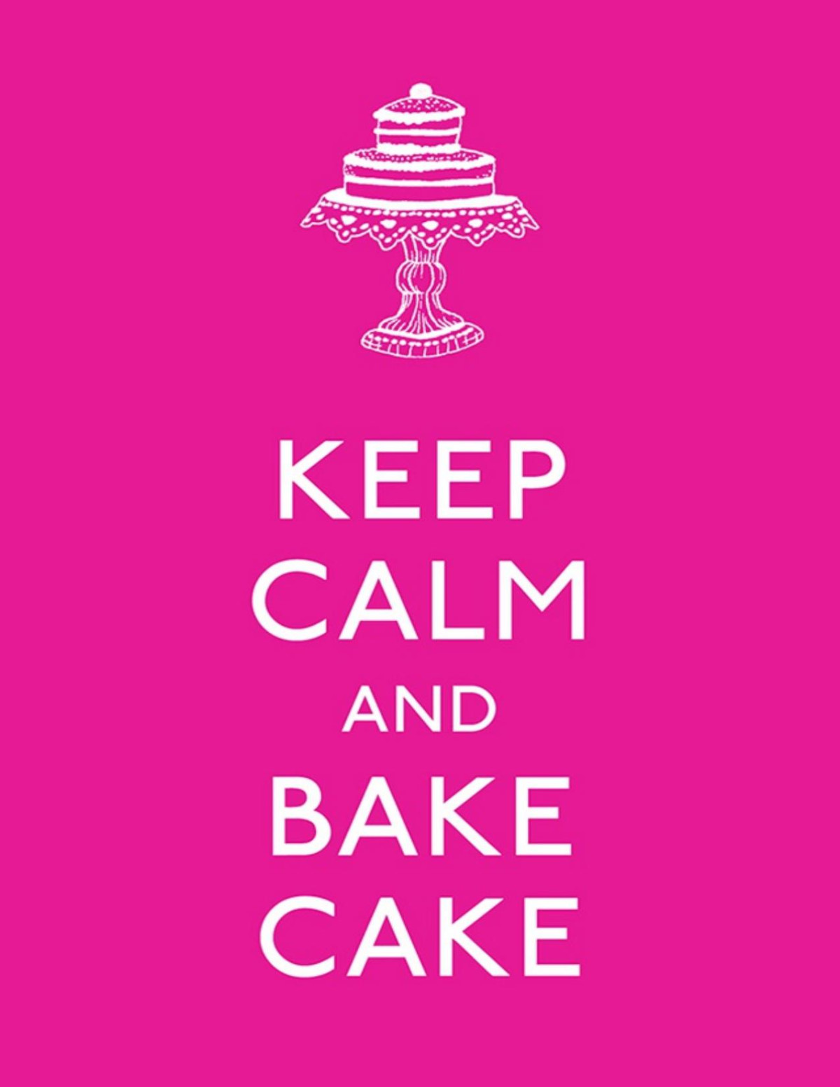 Keep Calm And Bake Cake Andrews Mcmeel Publishing Llc