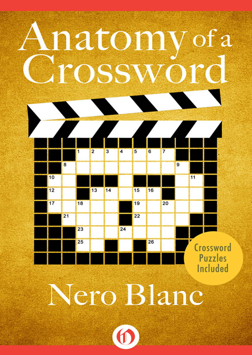 Crossword Mystery 08 Anatomy Of A Crossword Blanc Nero