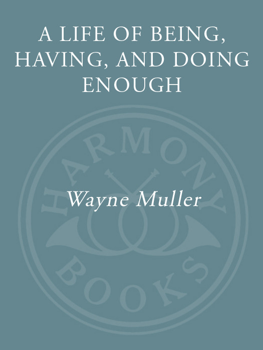 A Life Of Being Having And Doing Enough Muller Wayne