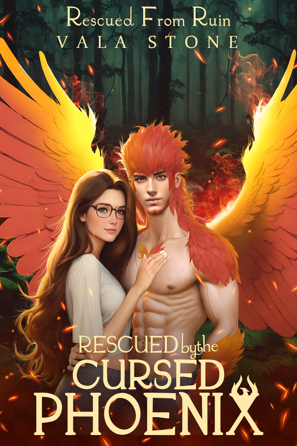 Rescued By The Cursed Phoenix A Steamy Paranormal Monster Romance Rescued From Ruin Vala Stone