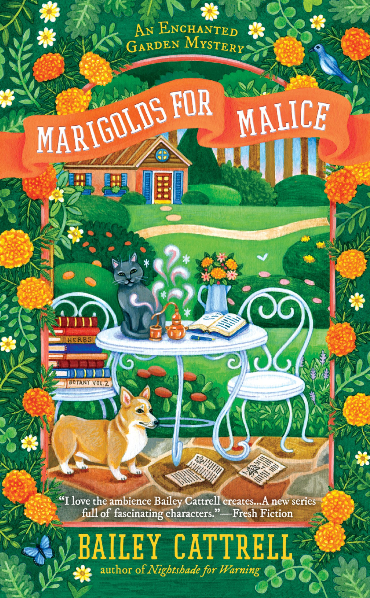Enchanted Garden Mystery 03 Marigolds For Malice Cattrell
