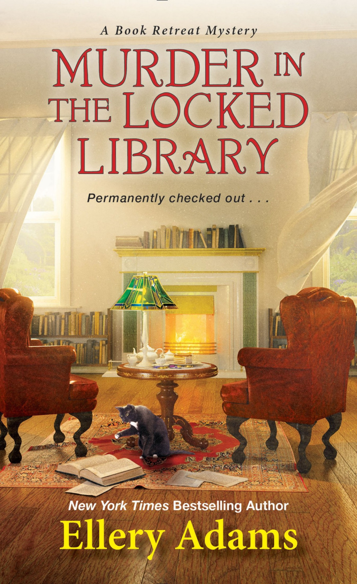 Book Retreat Mysteries 04 Murder In The Locked Library Adams
