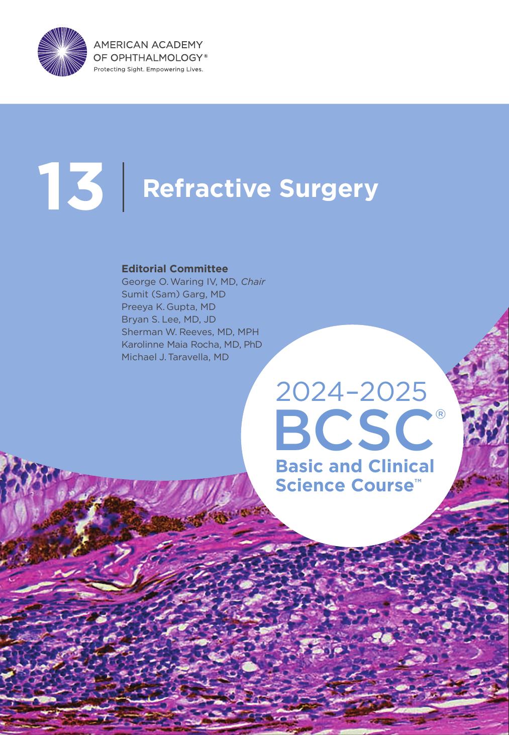20242025 Basic And Clinical Science Course Section 13 Refractive Surgery American Academy Of Ophthalmology
