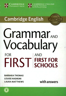 Grammar And Vocabulary For First And First For Schools With Answers Barbara Thomas