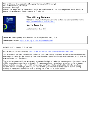 The Military Balance 2006 The International Institute For Strategic Studies Iiss