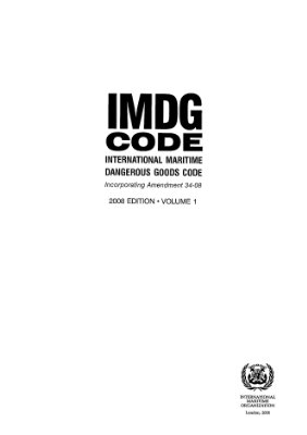 Imdg Code International Maritime Organization