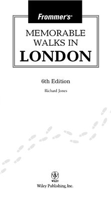 Frommers Memorable Walks In London Richard Jones