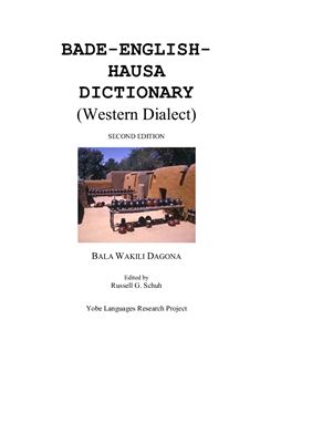 Badeenglishhausa Dictionary Western Dialect Dagona Bala Wakili