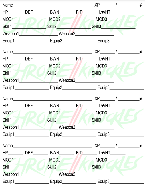 Chromeknuckles Character Sheet Cilindro Cubico