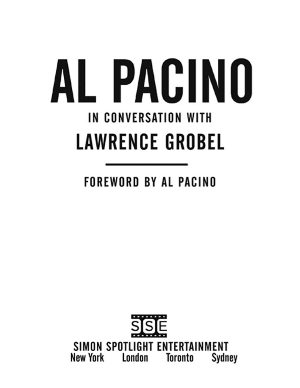 Al Pacino Lawrence Grobel