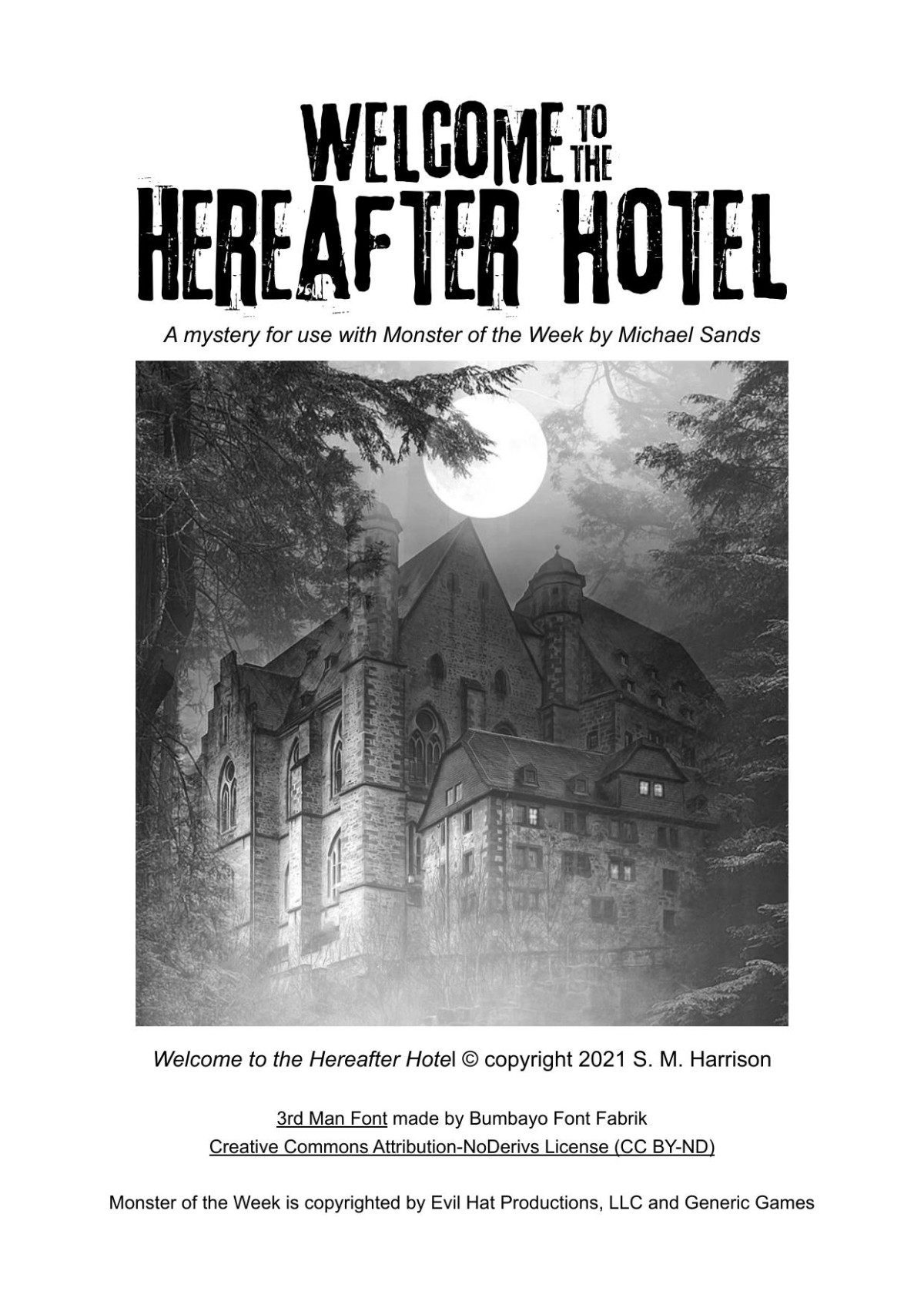 Welcome To The Hereafter Hotel S M Harrison
