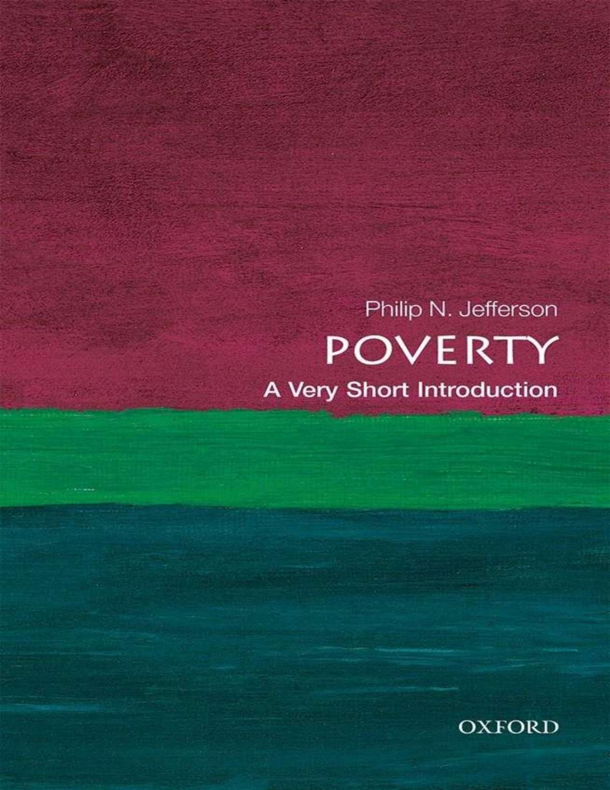 Very Short Introductions Poverty Philip N Jefferson