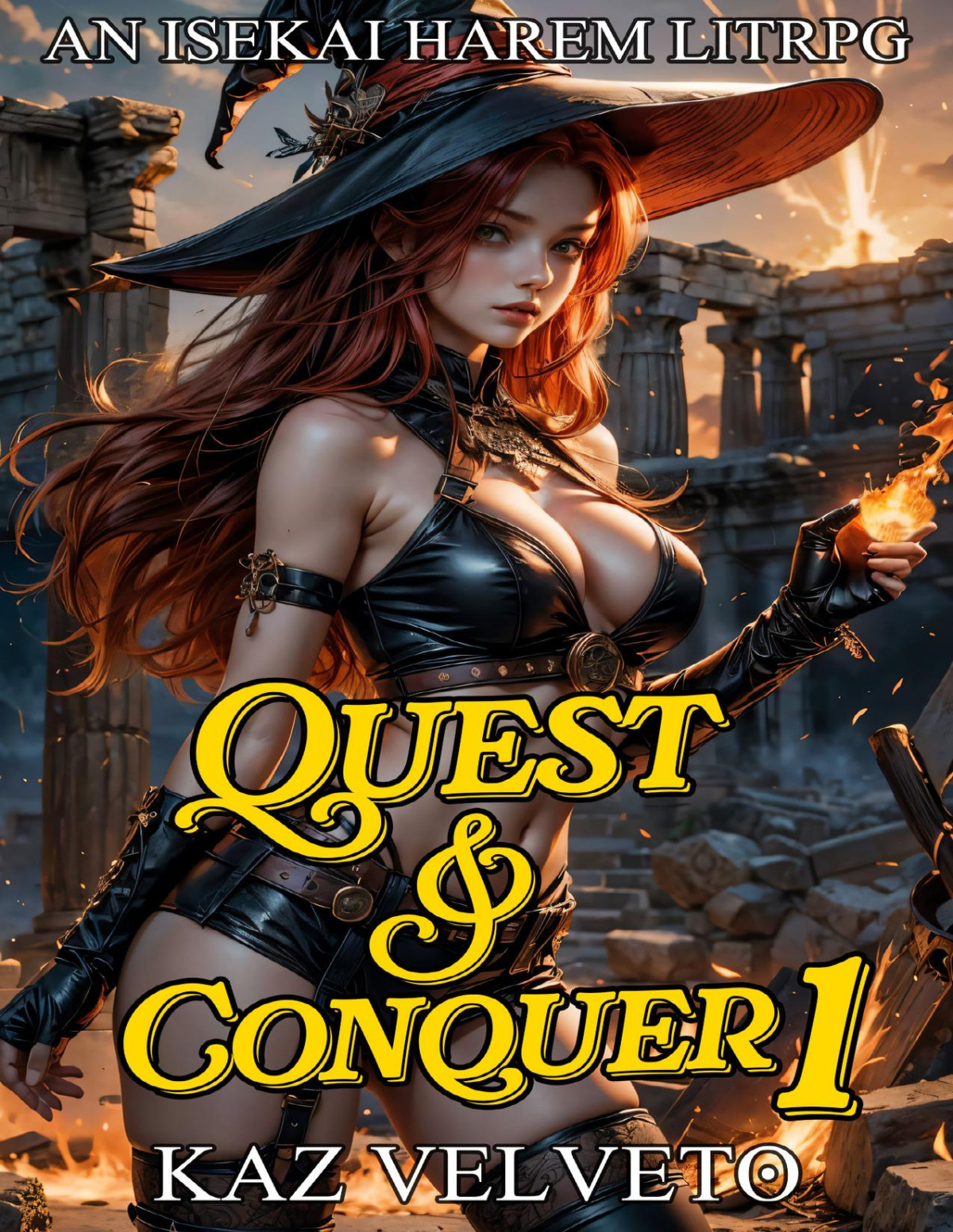 Quest And Conquer 1 An Isekai Harem Litrpg Kaz Velveto