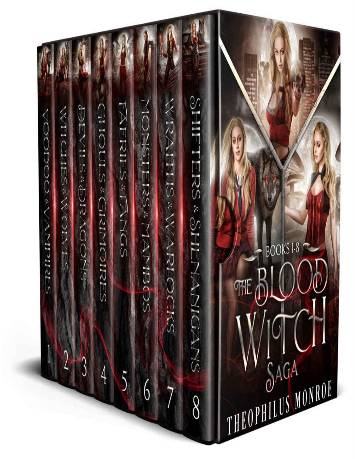 The Blood Witch Saga Omnibus Collection Books 18 Theophilus Monroe