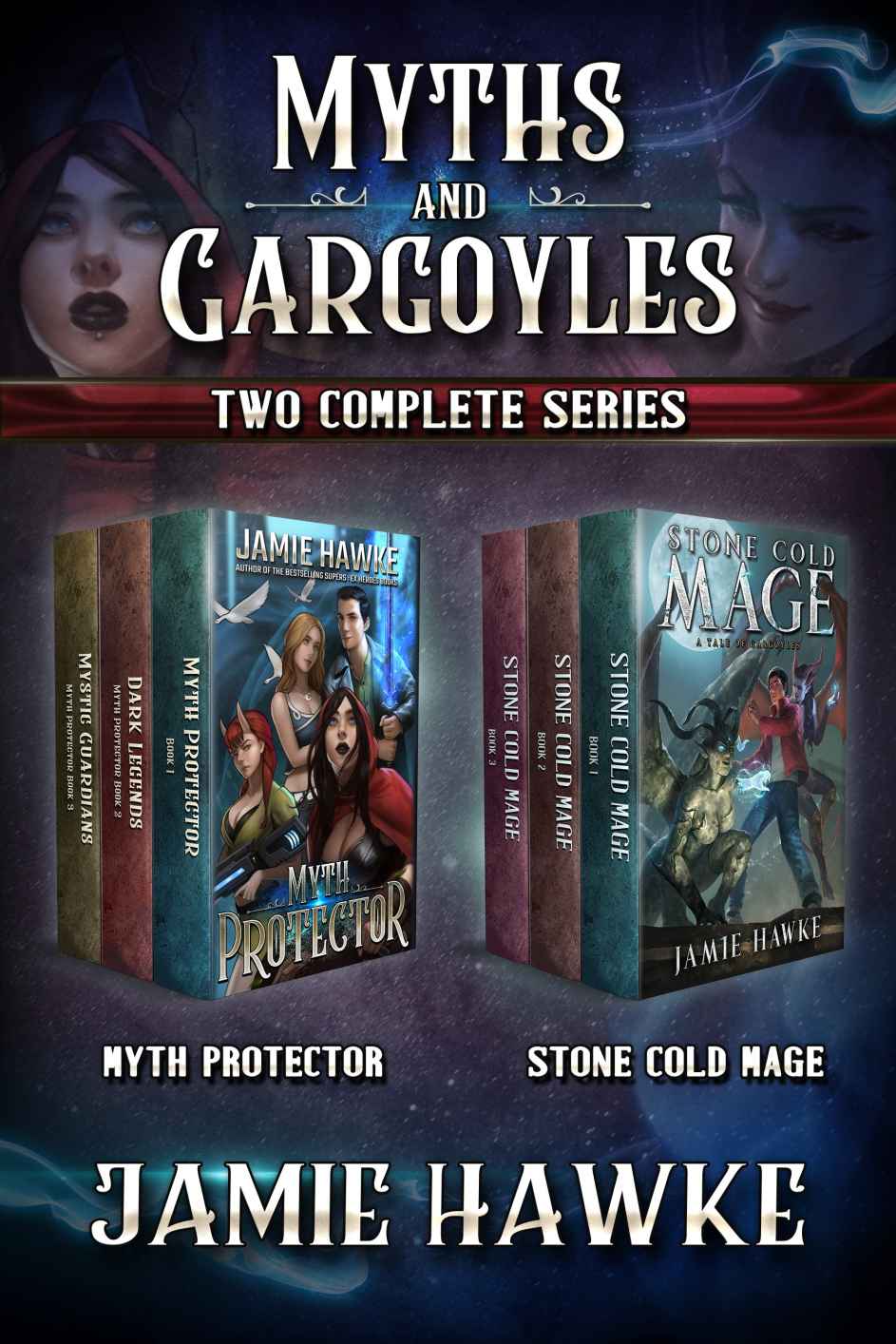 Myths And Gargoyles The Complete Series Omnibus Fantasy Litrpg Jamie Hawke