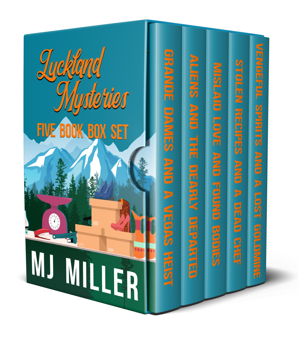Luckland Mysteries Five Book Collection Small Town Paranormal Murder Cozy Mysteries Miller