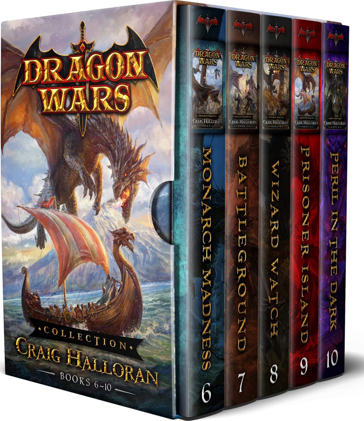 Dragon Wars Collection Books 610 Epic Fantasy Adventure Quest Series Craig Halloran
