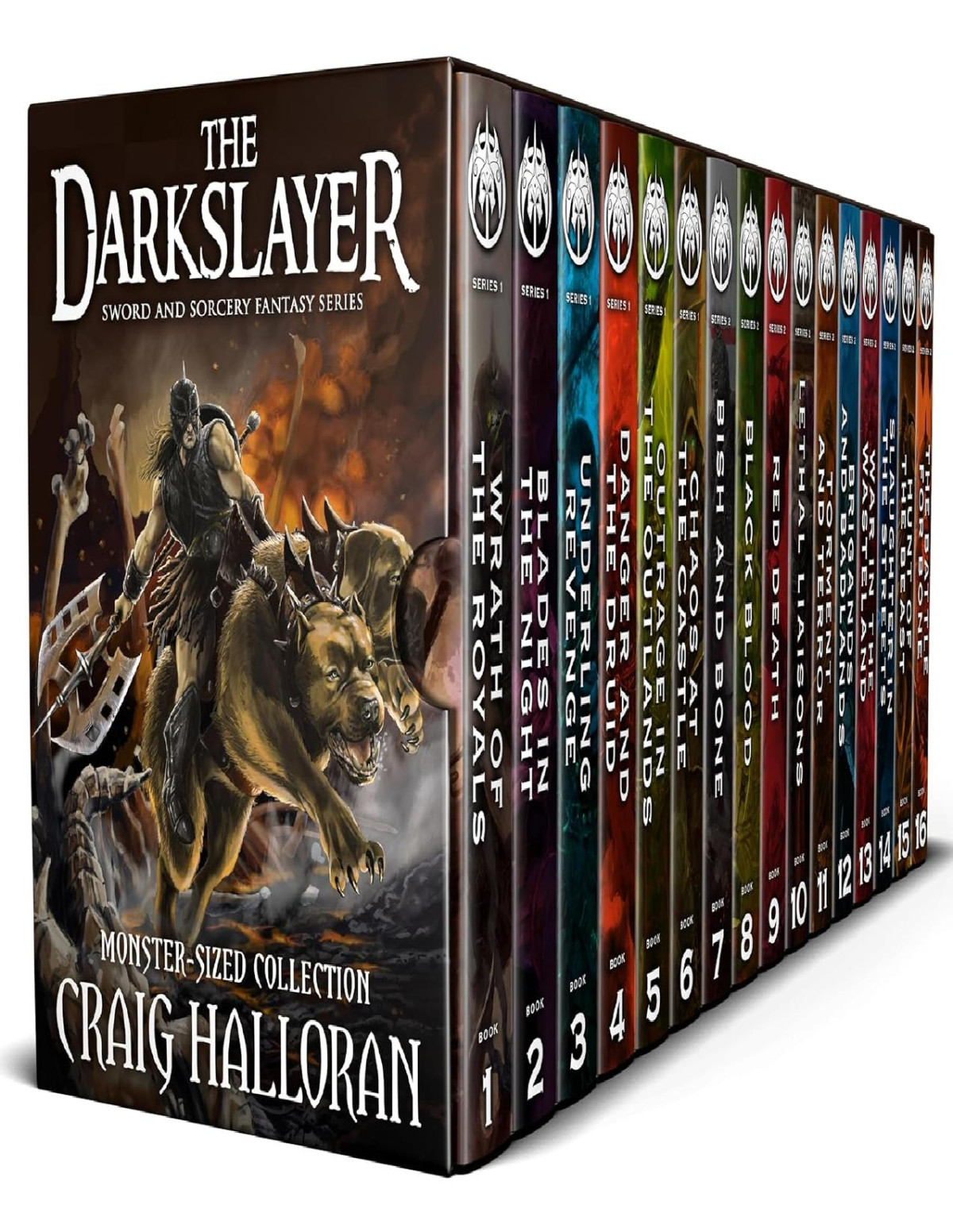 The Darkslayer Monstersized Collection 16 Books Series 1 And 2 Epic Sword Sorcery Fantasy Adventure Series Craig Halloran