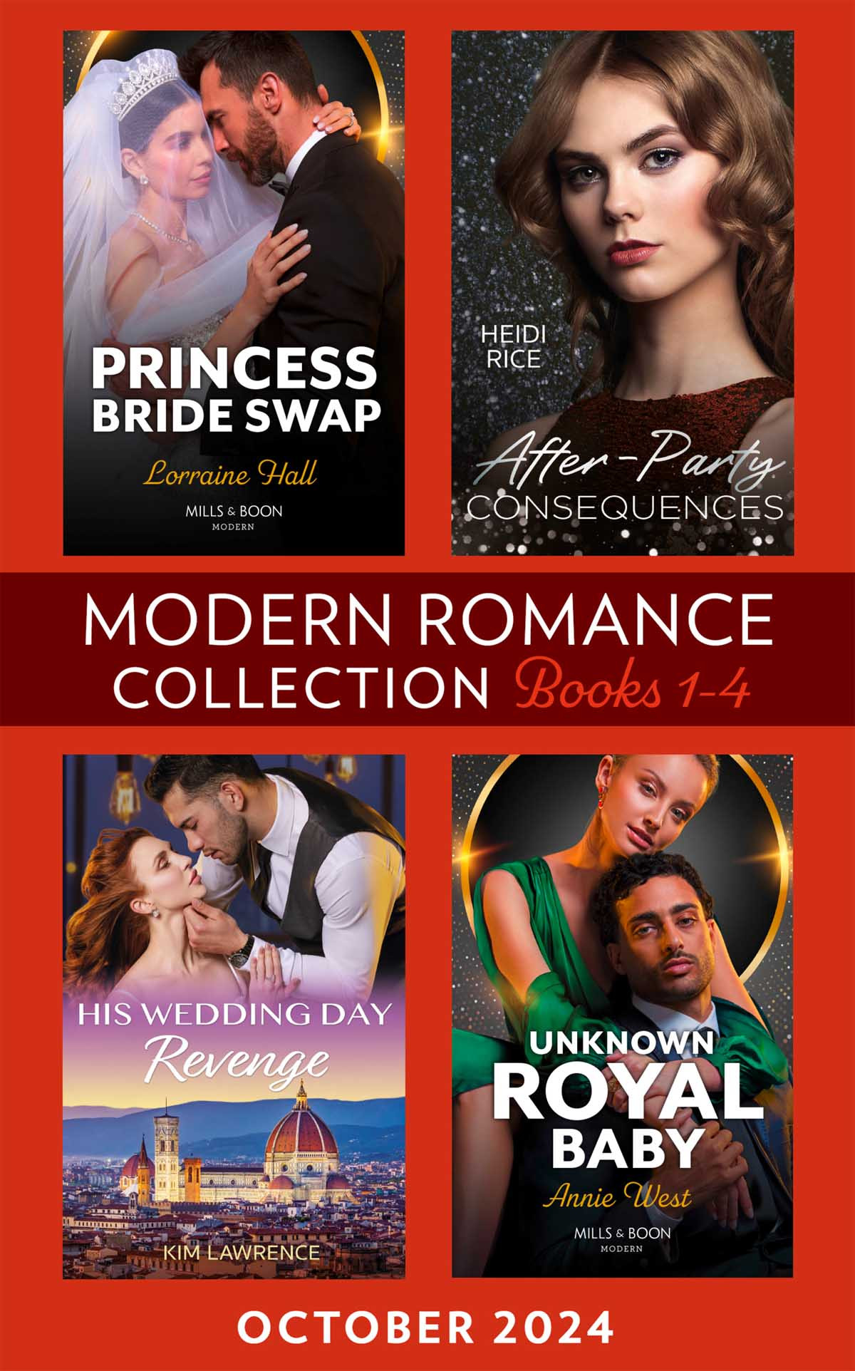 Modern Romance Collection October 2024 Books 14 Lorraine Hall Heidi Rice Kim Lawrence Annie West