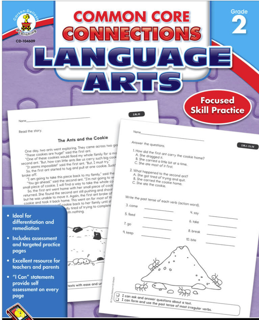 Common Core Connections Language Arts Grade 2 Carsondellosa