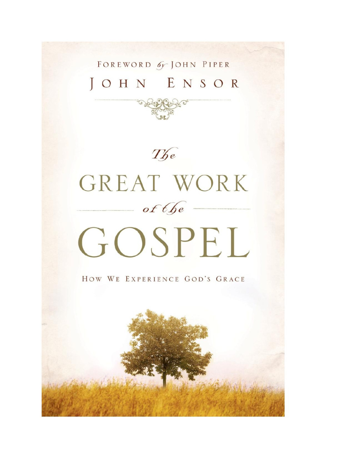 The Great Work Of The Gospel First Paperback Edition John Ensor