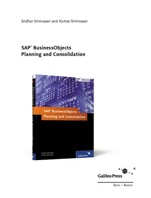 Sap Businessobjects Planning And Consolidation Sridhar Srinivasan