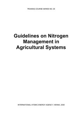 Guidelines On Nitrogen Management In Agricultural Systems Hardarson G Ed