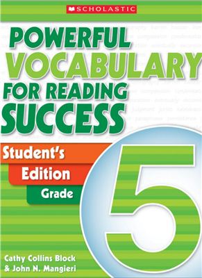 Scholastic Powerful Vocabulary For Reading Success Students Edition G5 Block Cathy Collins